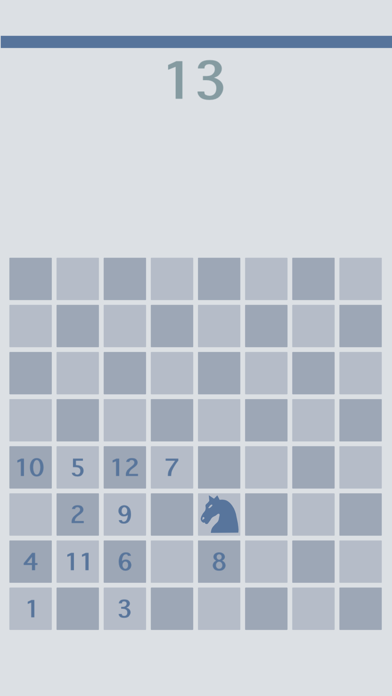 Knight Squares mid-game showing available L-shaped moves