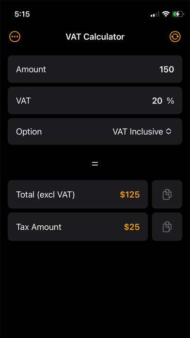 Gross margin calculator showing revenue, cost, and margin percentage